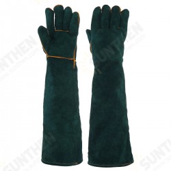 1 Pair Welding Gloves Heat Resistant Welder Heavy Duty Protective Gauntlet 1 Pair Welding Gloves Heat Resistant Welder Heavy Duty Protective Gauntlet
