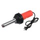 1080W Plastic Hot Air Welding Tool Welder Torch with 2Pcs Nozzles + Roller + Adapter