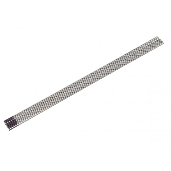 10Pcs 1.0-4.0mm TIG Tungsten Lanthanated Welding Electrode Purple WES Tip Rod