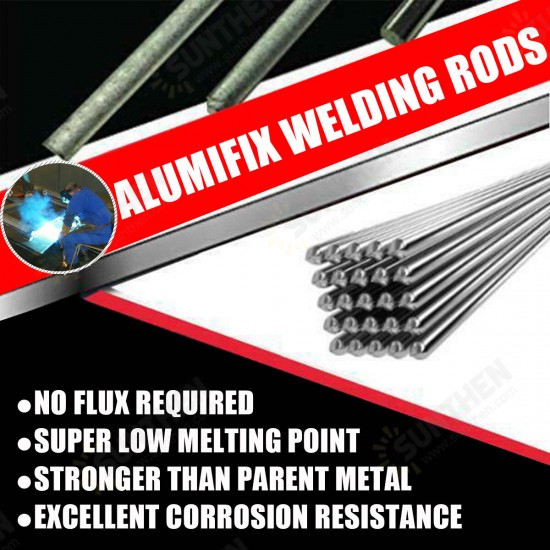 10pcs Solution Welding Flux-Cored Rods Aluminum Soldering Low Temp Easyweld