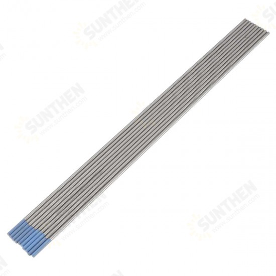 10pcs Tungsten WL20 2.0% Lanthanated Blue Tip TIG Electrode 1/16inch x 7inch