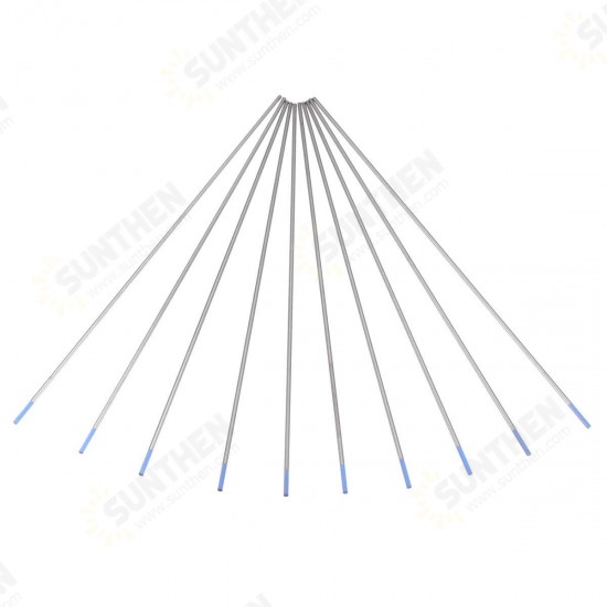 10pcs Tungsten WL20 2.0% Lanthanated Blue Tip TIG Electrode 1/16inch x 7inch