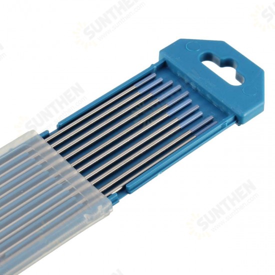 10pcs Tungsten WL20 2.0% Lanthanated Blue Tip TIG Electrode 1/16inch x 7inch