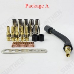 15AK Welding Torch Consumables eu Style 180A MIG Torch Nozzle Gaas Tips Guun Holder Wrench Neck for MIG Welding Machine 15AK Welding Torch Consumables eu Style 180A MIG Torch Nozzle Gaas Tips Guun Holder Wrench Neck for MIG Welding Machine