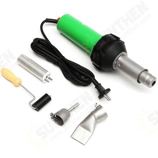 1600W Plastic Welding Torch Welding Hot Air Gun + Tip Nozzle + Roller