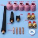17 PCS TIG Welding Gas Lens Accessory Kit 0.04-1/8 for Torch 9/20/25