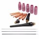 17Pcs TIG Welding Torch Cup Collet Body Nozzle Tungsten Kit WP-17 WP-18 WP-26 17Pcs TIG Welding Torch Cup Collet Body Nozzle Tungsten Kit WP-17 WP-18 WP-26