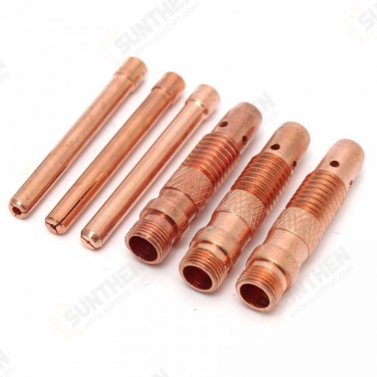17Pcs TIG Welding Torch Cup Collet Body Nozzle Tungsten Kit WP-17 WP-18 WP-26 17Pcs TIG Welding Torch Cup Collet Body Nozzle Tungsten Kit WP-17 WP-18 WP-26