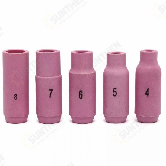 17Pcs TIG Welding Torch Cup Collet Body Nozzle Tungsten Kit WP-17 WP-18 WP-26 17Pcs TIG Welding Torch Cup Collet Body Nozzle Tungsten Kit WP-17 WP-18 WP-26