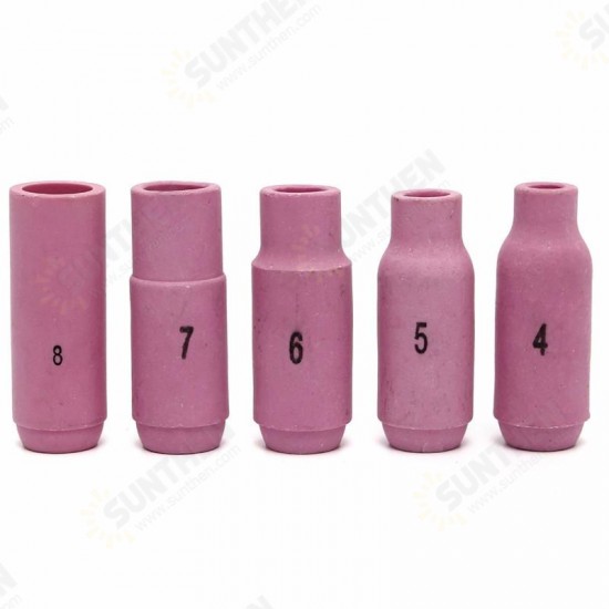 17Pcs TIG Welding Torch Cup Collet Body Nozzle Tungsten Kit WP-17 WP-18 WP-26