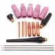 17Pcs TIG Welding Torch Cup Collet Body Nozzle Tungsten Kit WP-17 WP-18 WP-26 17Pcs TIG Welding Torch Cup Collet Body Nozzle Tungsten Kit WP-17 WP-18 WP-26
