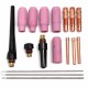17Pcs TIG Welding Torch Cup Collet Body Nozzle Tungsten Kit WP-17 WP-18 WP-26 17Pcs TIG Welding Torch Cup Collet Body Nozzle Tungsten Kit WP-17 WP-18 WP-26