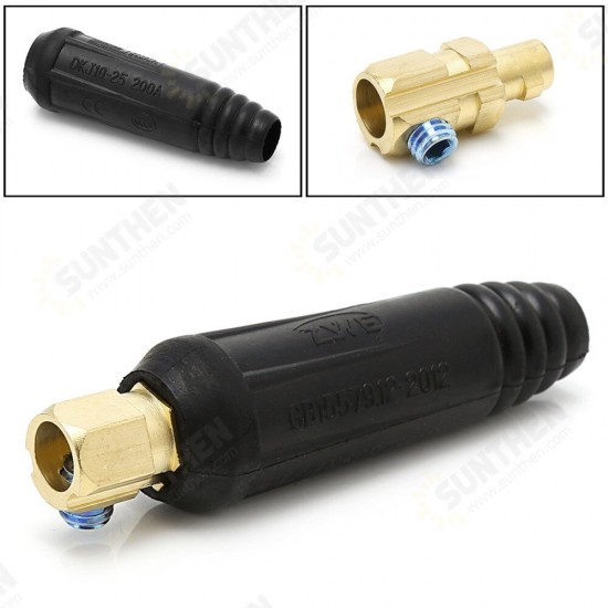 200A 10-25mm Rapid Fitting Male & Female Connectors European Electric Welding Machine Tools