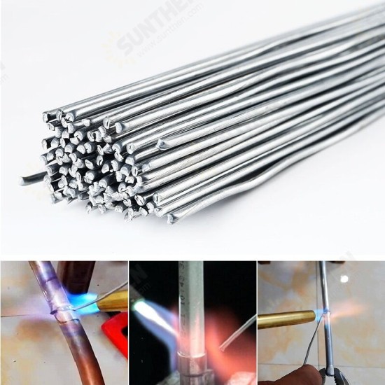 20Pcs Aluminum Welding Brazing Rods 1.6/2MM Low Temperature Wire Solder Cored No Need Solder Powder Bundle Storage Box