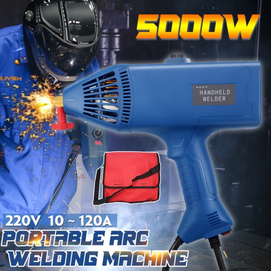 220V 5000W Handheld Portable Welding Torch Machine 2~14mm Welder Thickness