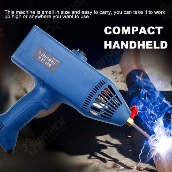 220V 5000W Handheld Portable Welding Torch Machine 2~14mm Welder Thickness