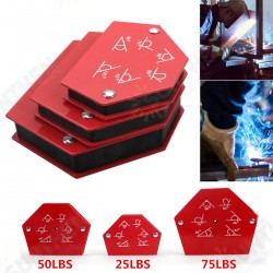 25LBS 50LBS 75LBS Hexagon Welding Corner Magnetic Holder Soldering Welding Locator Tool 25LBS 50LBS 75LBS Hexagon Welding Corner Magnetic Holder Soldering Welding Locator Tool