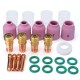 26Pcs TIG Welding Torch Stubby Gas Lens #10 Pyrex Cup Kit for Tig WP-17/18/26 Torch