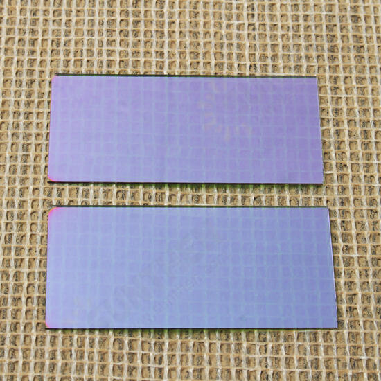 2PCS 96mmX46mmX1mm Blue Welding Lens