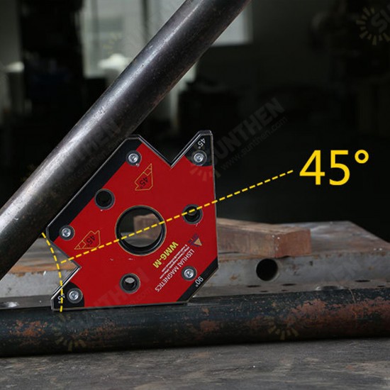 2Pcs Pack Arrow Magnetic Welding Clamp NdFeB Magnet Welding Holder for Three-dimensional Welding Small Size