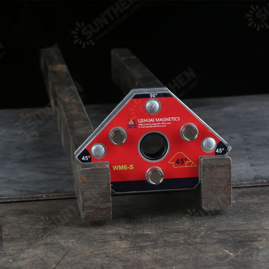 2Pcs Pack Arrow Magnetic Welding Clamp NdFeB Magnet Welding Holder for Three-dimensional Welding Small Size