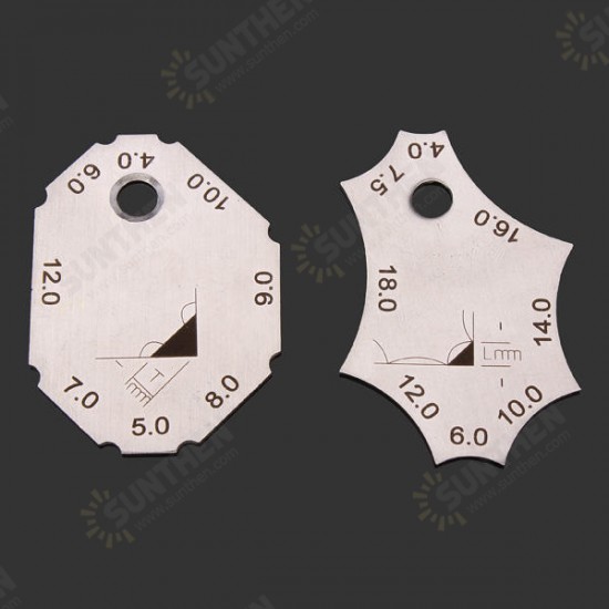 2pcs Pocket Fillet Weld Gauge Measure Tool Right Angle Weld Gauge 2pcs Pocket Fillet Weld Gauge Measure Tool Right Angle Weld Gauge