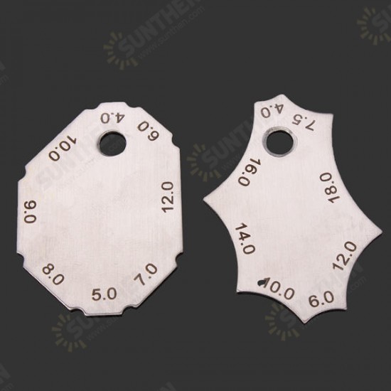 2pcs Pocket Fillet Weld Gauge Measure Tool Right Angle Weld Gauge 2pcs Pocket Fillet Weld Gauge Measure Tool Right Angle Weld Gauge