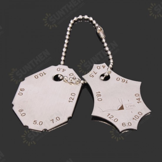 2pcs Pocket Fillet Weld Gauge Measure Tool Right Angle Weld Gauge 2pcs Pocket Fillet Weld Gauge Measure Tool Right Angle Weld Gauge