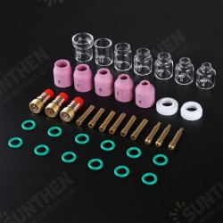 38Pcs TIG Welding Stubby Torch Ring Slot Joint Clamp Glass Cup for WP-17/18/26 38Pcs TIG Welding Stubby Torch Ring Slot Joint Clamp Glass Cup for WP-17/18/26