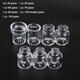 38Pcs TIG Welding Stubby Torch Ring Slot Joint Clamp Glass Cup for WP-17/18/26