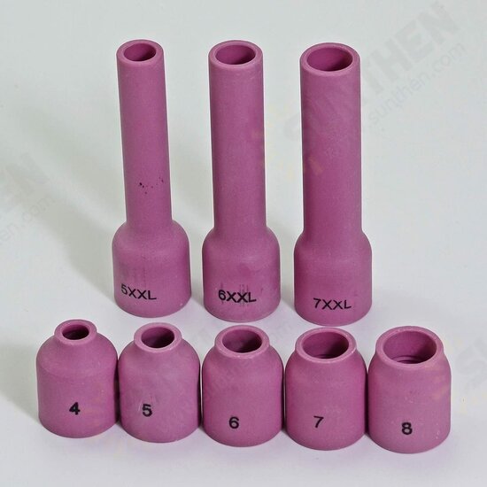 42/46Pcs TIG Gas Lens Collet Body Assorted Size Kit Fit SR WP 9 20 25 TIG Welding Torch Accessories