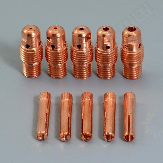 42/46Pcs TIG Gas Lens Collet Body Assorted Size Kit Fit SR WP 9 20 25 TIG Welding Torch Accessories