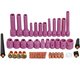 42/46Pcs TIG Gas Lens Collet Body Assorted Size Kit Fit SR WP 9 20 25 TIG Welding Torch Accessories