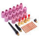 46 pcs TIG Welding Torch Gas Lens Kit WP-17 WP-18 WP-26 WL20 Lanthanate Tungsten