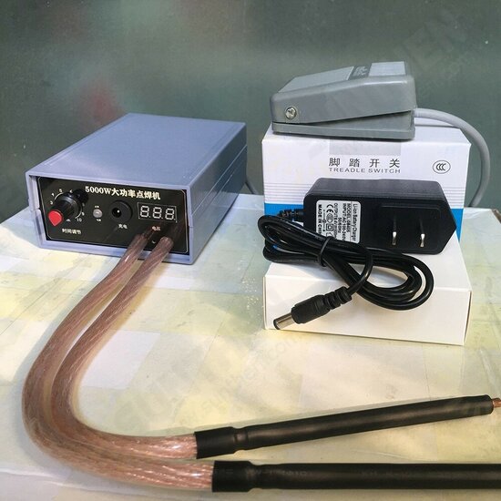 5000W Mini Spot Welder High Power Handheld Spot Welding Machine for 18650 Battery 0.1/0.15/0.2/0.25mm Nickel Strip 0-800A Current Adjustable 5000W Mini Spot Welder High Power Handheld Spot Welding Machine for 18650 Battery 0.1/0.15/0.2/0.25mm Nickel Strip 0-800A Current Adjustable