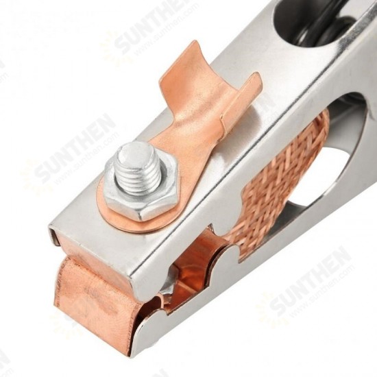 500A Electroplated Ground Clamp Copper Welding Earth Clip for Manual Welder