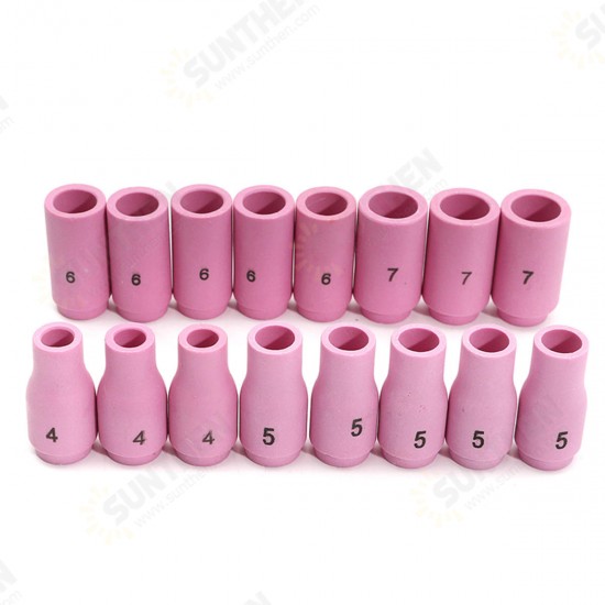 53Pcs TIG Welding Torch Parts Replacement Collet Alumina Cup Fit For WP-9/20/25