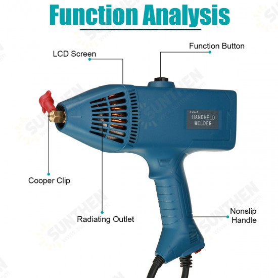 5500W ARC Welding Machine Handheld Electric Welding Tools with Ground Wire Metal Clip 220V EU Plug