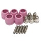 5Pcs Nozzles/Electrodes/Cups Plasma Cutter Part For LTP5000D LTPDC2000 LTPAC2500