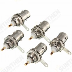 5pcs BNC Female Socket Solder Connector for Chassis Panel Mount Coaxial Cable 5pcs BNC Female Socket Solder Connector for Chassis Panel Mount Coaxial Cable