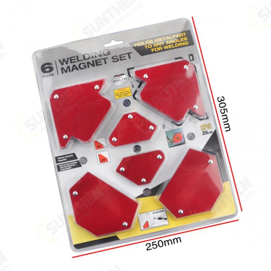 6Pcs Magnetic Welding Locator Set Holders 25lb 50lb 75lb Multi Angles Tool 6Pcs Magnetic Welding Locator Set Holders 25lb 50lb 75lb Multi Angles Tool