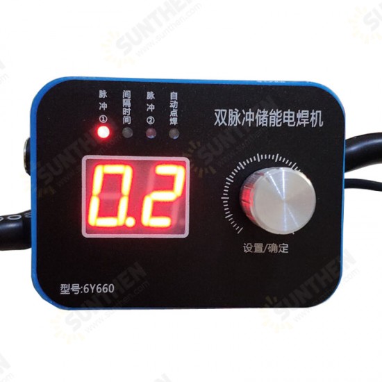 6Y660 Double Pulse Energy Storage Spot Welder Control Board Encoder Spot Welding Machine Controller