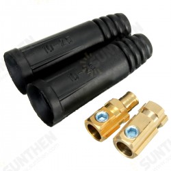 A Pair of 10-25mm2 European Electric Welding Machine Rapid Connectors A Pair of 10-25mm2 European Electric Welding Machine Rapid Connectors