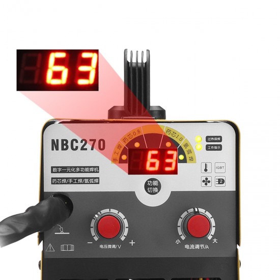 AC 220V 3 in 1 MIG/ARC/TIG Electric Welding Machine LCD Digital Handheld Welder Inverter Tool