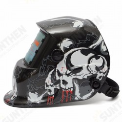 Black Skull Auto Darkening Solar Welding Grinding Welder Helmet Mask Black Skull Auto Darkening Solar Welding Grinding Welder Helmet Mask