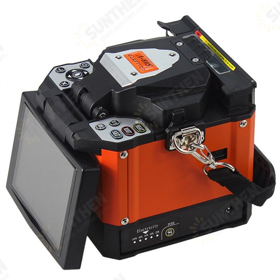 A-80S AC 110/220V Orange Automatic Fusion Splicer Machine Fiber Optic Fusion Splicer Fiber Optic Splicing Machine