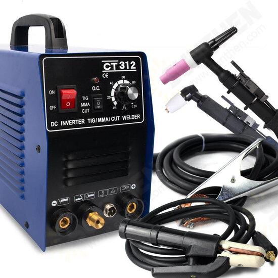 CT312 3 in 1 TIG MMA CUT Welders Inverter Welding Machine 120A TIG/ MMA 30A Plasma Cutter Portable Multifunction Welding Equipment 220V