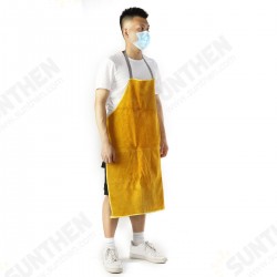 Gardening Welding Apron Protection Men Women Thorn Proof Leather Work Yellow Gardening Welding Apron Protection Men Women Thorn Proof Leather Work Yellow