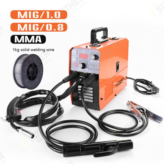 MIG-200 Electric Welding Machine 220V EU MIG Welding Machine MIG MMA LIFT TIG 3 in 1 Gasless Welding Flux Welding