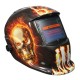 Hellfire Pattern Solar Auto Darkening Welding Helmet Weld Mask Arc Mig Tig Grinding with 2 Lens